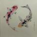 Painting Carp koi 5 by Du Mingxuan | Painting Figurative Animals Watercolor Ink