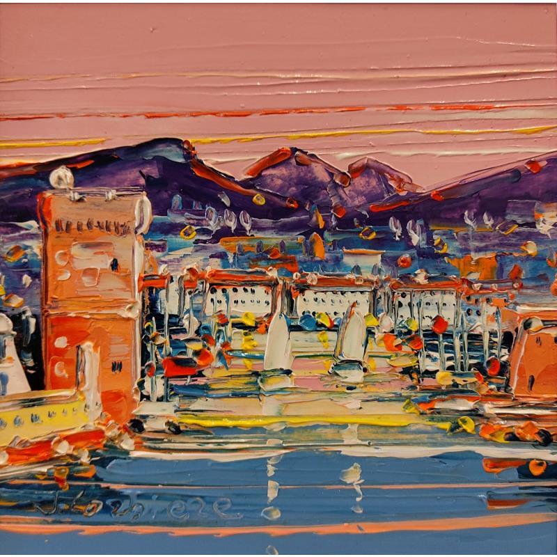 Peinture Matin rose, Marseille par Corbière Liisa | Tableau Figuratif Huile Marine, Paysages