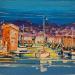 Painting Sardine dans le Vieux Port by Corbière Liisa | Painting Figurative Landscapes Marine Oil