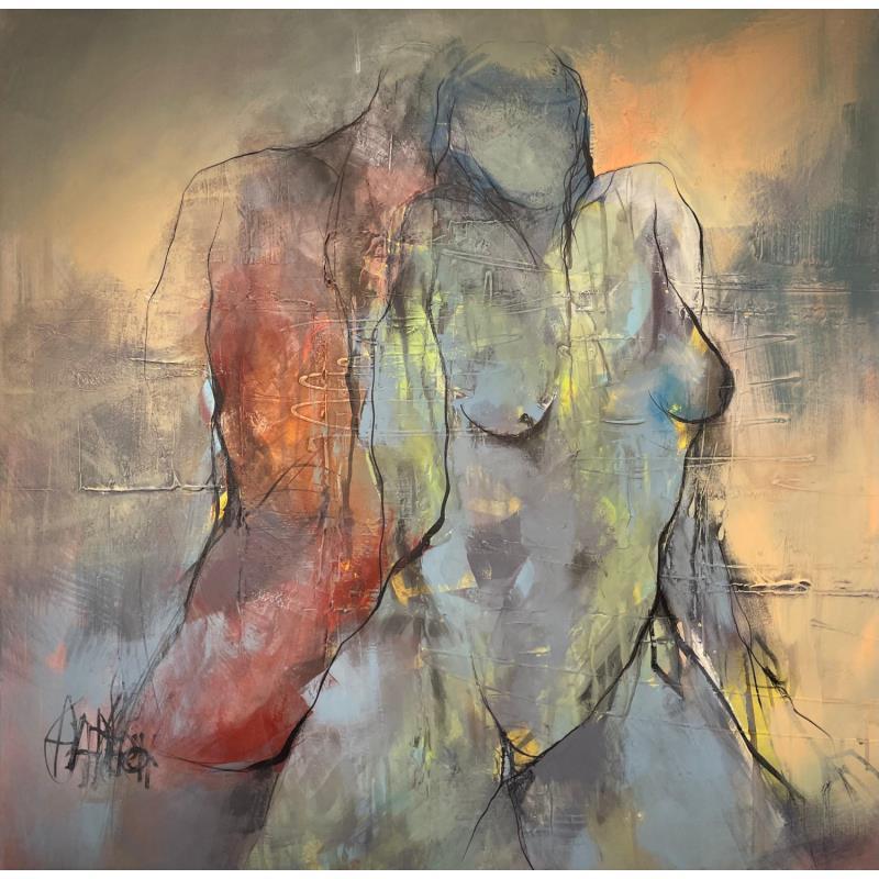 Painting Bonheurs et cicatrices, histoire d'une vie / Tome I by Chaperon Martine | Painting Figurative Acrylic Nude