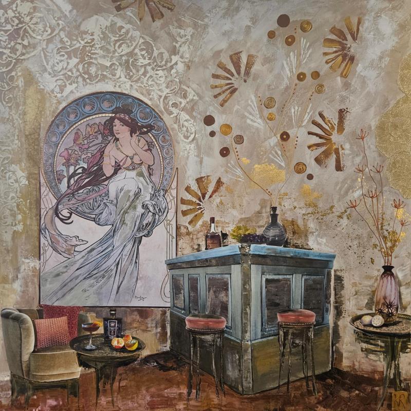 Gemälde Les escapades de Stella von Romanelli Karine | Gemälde Figurativ Acryl Collage