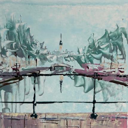 Painting Fading summer in Amsterdam by Rodrigues Bené | Painting Figurative Acrylic Urban