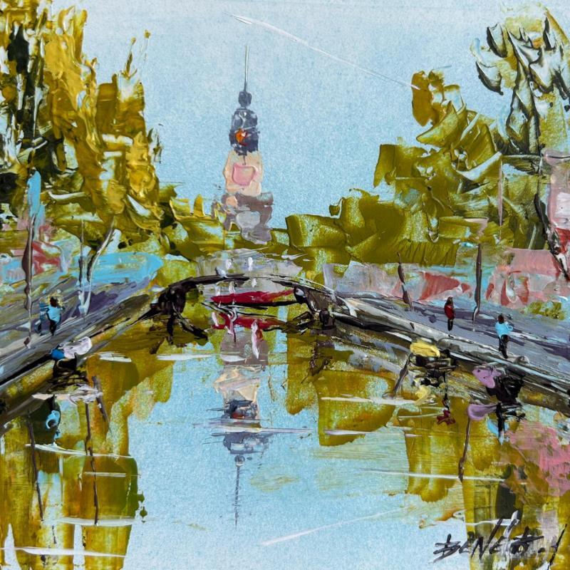 Peinture Historical waterways par Rodrigues Bené | Tableau Figuratif Urbain Acrylique