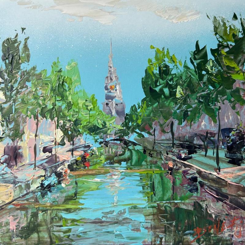 Gemälde Urban waters von Rodrigues Bené | Gemälde Figurativ Urban Acryl