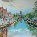 Painting Amsterdam's lavish legacy by Rodrigues Bené | Painting Figurative Urban Acrylic