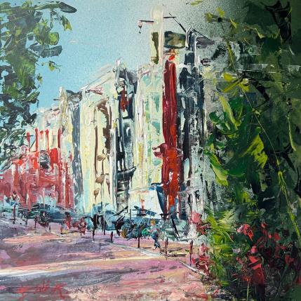 Painting Amsterdam escape by Rodrigues Bené | Painting Figurative Acrylic Urban