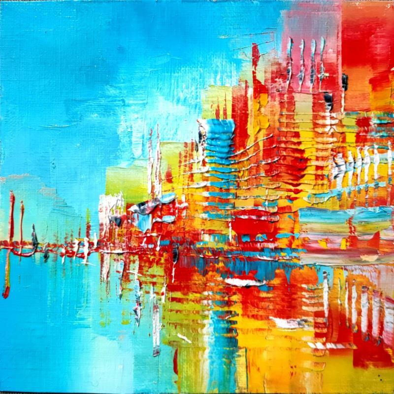 Painting Couleurs d'Amsterdam by Levesque Emmanuelle | Painting  Oil