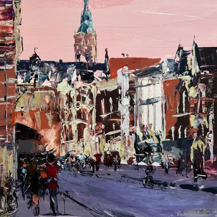 Painting the pulse of Prinsestraat by Rodrigues Bené | Painting Figurative Acrylic Urban