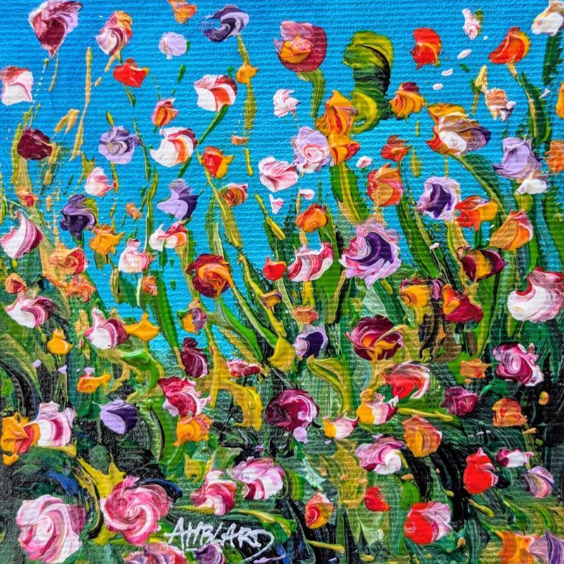 Gemälde Petites fleurs von Amblard Florence | Gemälde Impressionismus Natur Öl Acryl