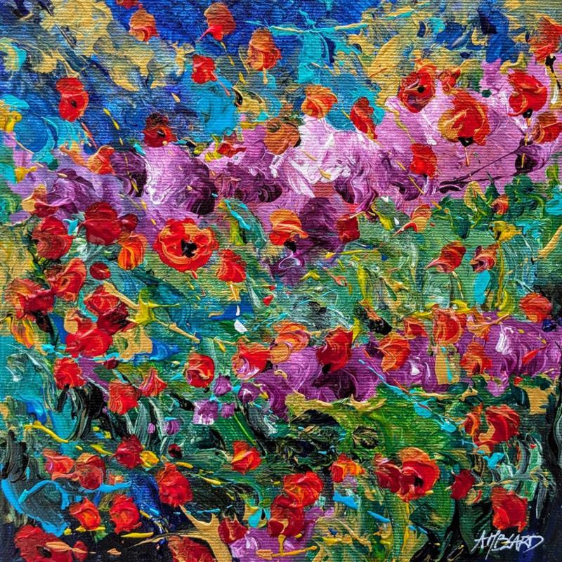 Peinture Mélodie florale par Amblard Florence | Tableau Impressionnisme Nature Huile Acrylique