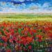 Peinture Amour de coquelicots par Amblard Florence | Tableau Impressionnisme Paysages Nature Huile Acrylique