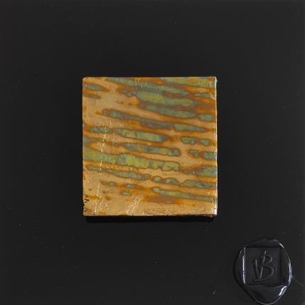 Painting Bilbao  by Bauquel Véronique | Painting Abstract Acrylic, Gluing, Metal, Resin, Wood Minimalist