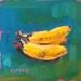 Painting trio de banane by Morales Géraldine | Painting Figurative Still-life Acrylic