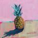 Painting Ananas by Morales Géraldine | Painting Figurative Still-life Acrylic