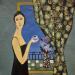 Painting A cup of tea by Sundblad Silvina | Painting Figurative Acrylic Pastel