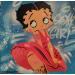 Gemälde Betty Boop von Kedarone | Gemälde Pop-Art Pop-Ikonen Graffiti Acryl