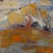 Peinture champ d ocre par Joelle Fouilloux | Tableau Huile