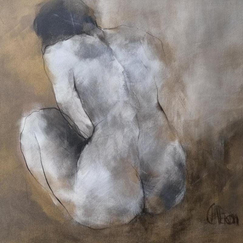 Painting Tendresse by Chaperon Martine | Painting Figurative Acrylic Nude