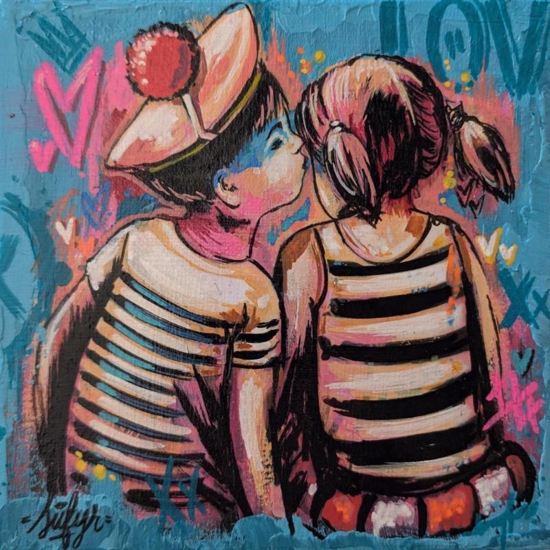 Painting Mon petit marin by Sufyr | Painting Street art Graffiti, Posca Child