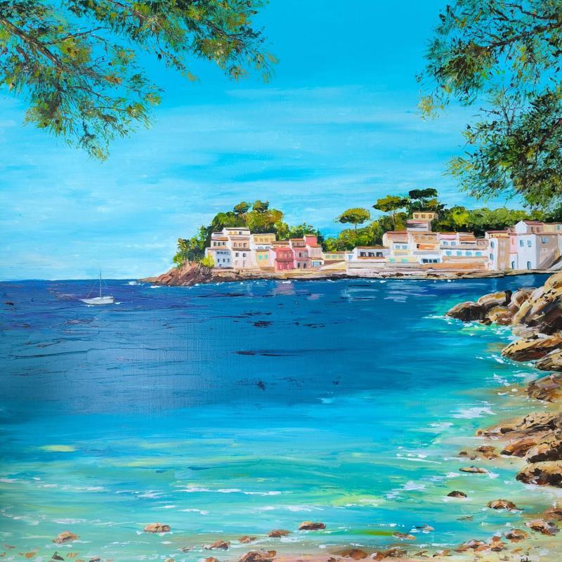 Peinture Sous le soleil par Rey Ewa | Tableau Figuratif Paysages Acrylique