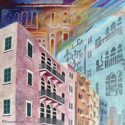 Peinture Lebanon Houses # 12 par Chammas Fady | Tableau Figuratif