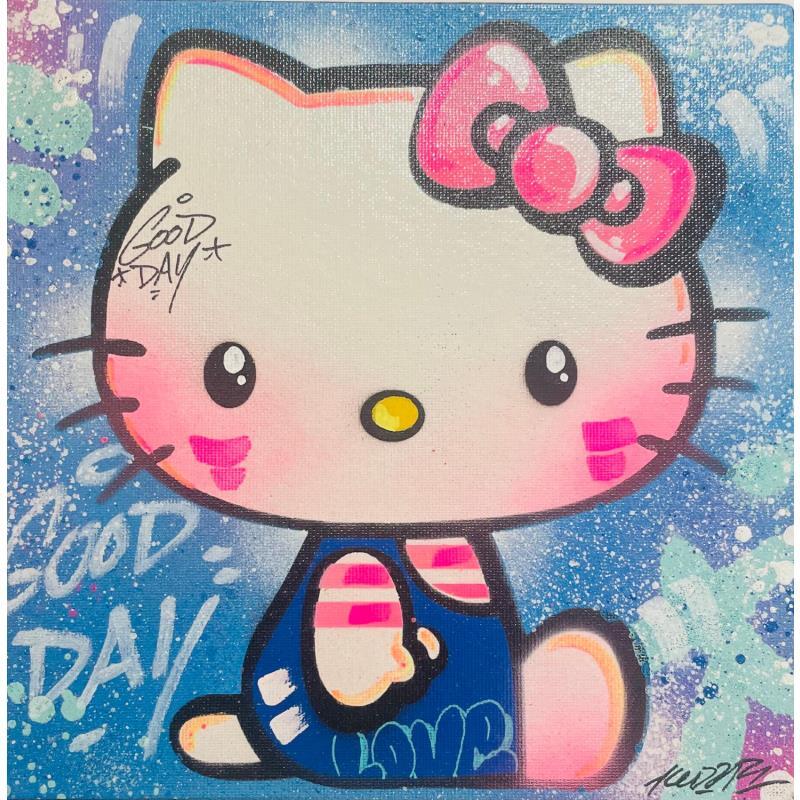 Painting HELLO KITTY by Kedarone | Painting Pop-art Pop icons Graffiti Acrylic