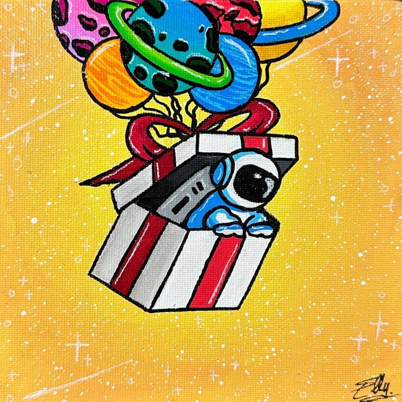 Gemälde Surprise volante von Elly | Gemälde Pop-Art Acryl, Posca Alltagsszenen