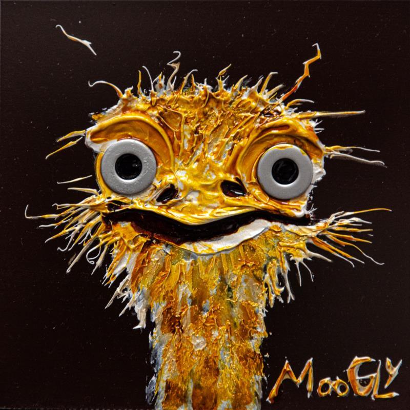 Gemälde Salivus von Moogly | Gemälde Art brut Tiere Acryl Harz Pigmente