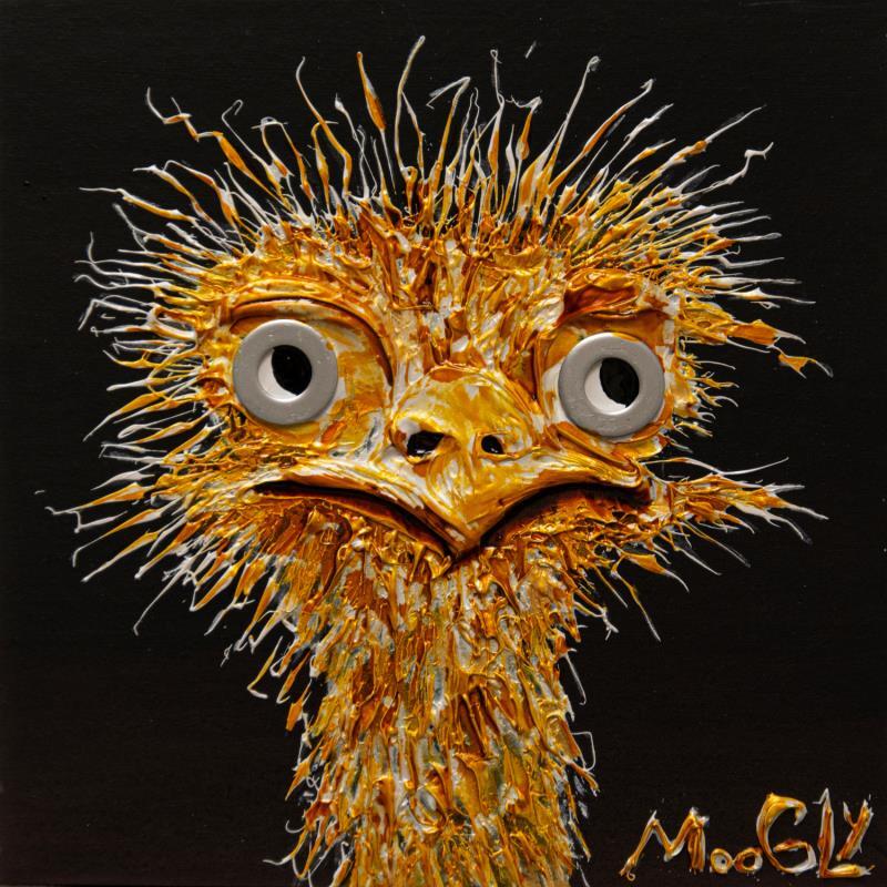 Painting Pragmaticus by Moogly | Painting Raw art Animals Acrylic Resin Pigments