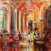 Painting Sous les arcades by Frédéric Thiery | Painting Figurative Acrylic