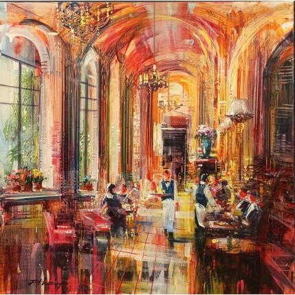 Painting Sous les arcades by Frédéric Thiery | Painting Figurative Acrylic