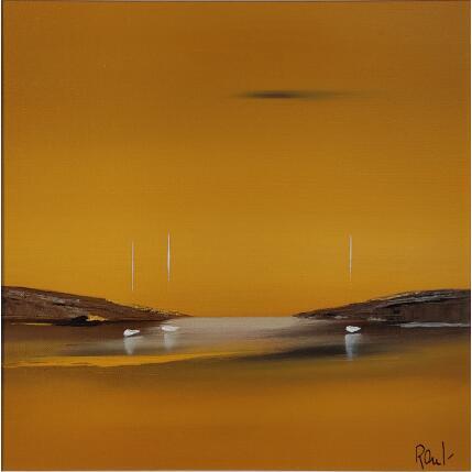 Painting Evasion 67 by Roussel Marie-Ange et Fanny | Painting Figurative Oil Marine, Minimalist