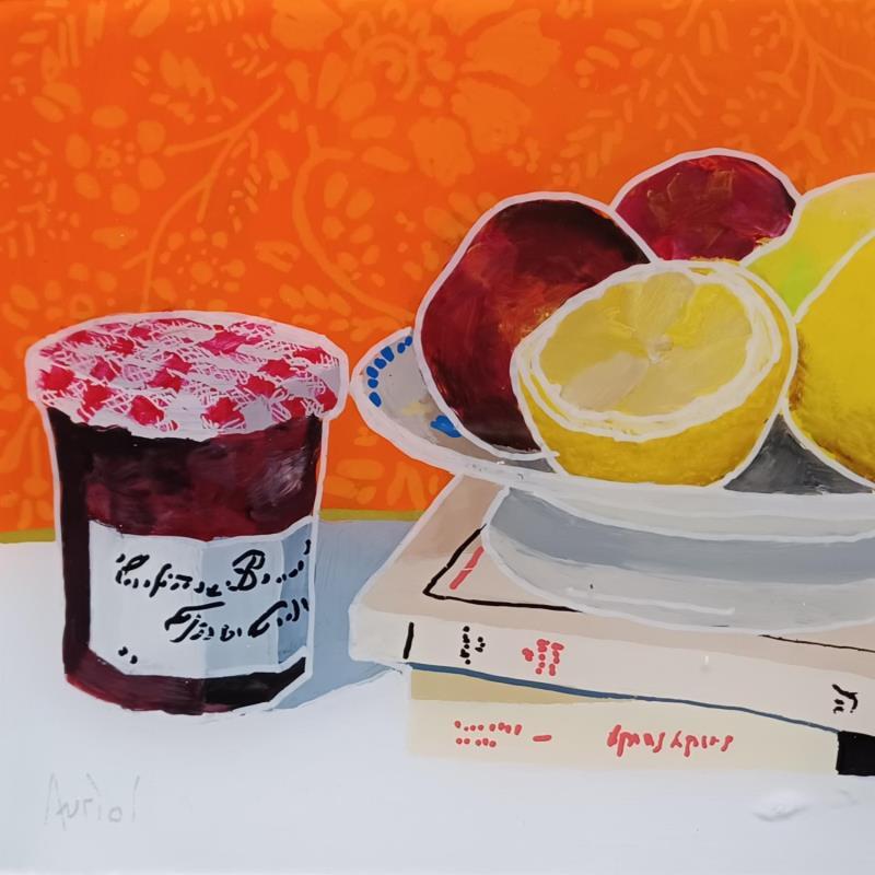 Painting Andy préfère les framboises by Auriol Philippe | Painting Figurative Acrylic, Plexiglass, Posca Still-life