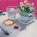 Painting Le thé fleuri by Auriol Philippe | Painting Figurative Still-life Plexiglass Acrylic Posca