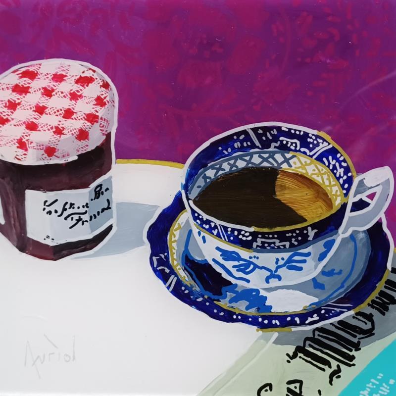 Painting Le monde du café by Auriol Philippe | Painting Figurative Acrylic, Plexiglass, Posca Still-life