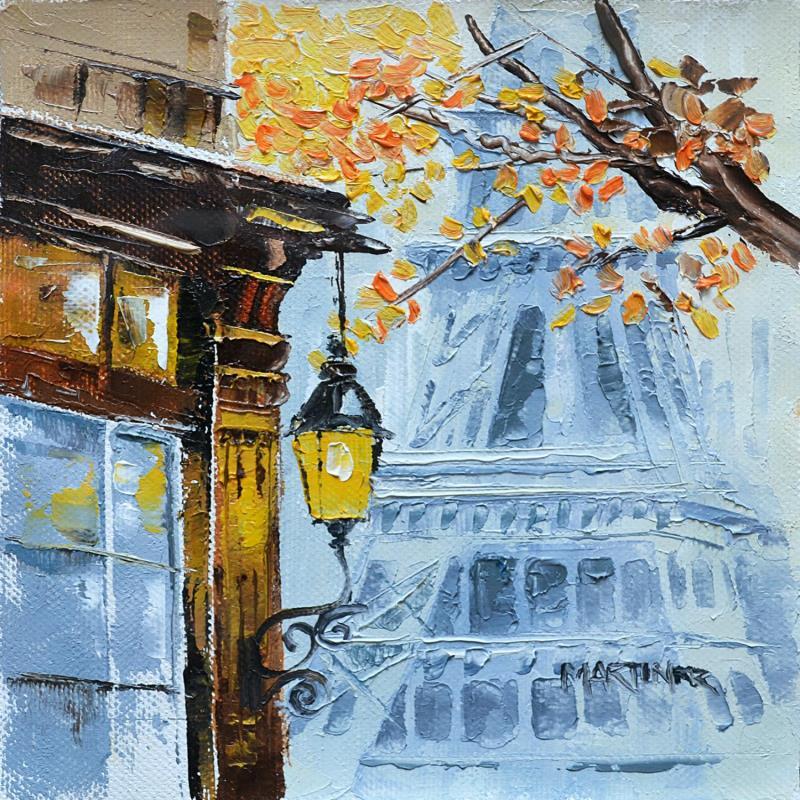 Painting Farol y Torre by Rodriguez Rio Martin | Painting Impressionism Urban Oil