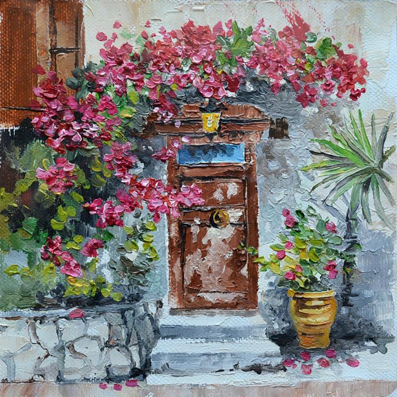 Peinture La Puerta par Rodriguez Rio Martin | Tableau Impressionnisme Urbain Huile