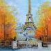 Peinture La Ventana par Rodriguez Rio Martin | Tableau Impressionnisme Urbain Huile