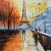 Peinture Punto de Fuga par Rodriguez Rio Martin | Tableau Impressionnisme Urbain Huile