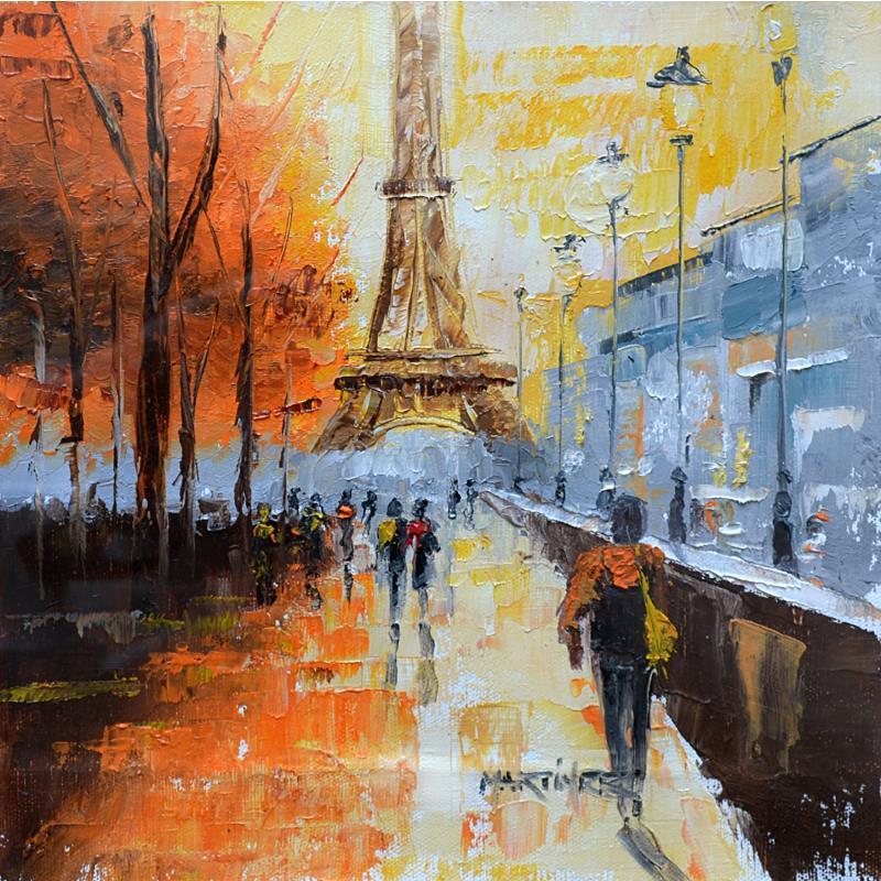 Peinture Punto de Fuga par Rodriguez Rio Martin | Tableau Impressionnisme Urbain Huile