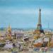 Peinture Oh La La par Rodriguez Rio Martin | Tableau Impressionnisme Urbain Huile