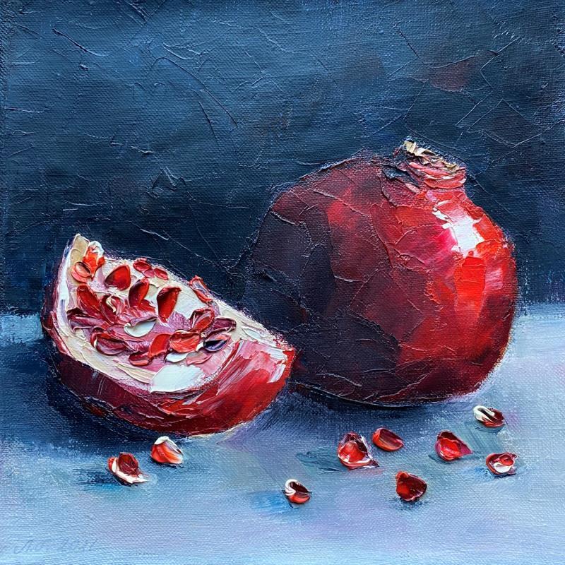 Painting Just tasty by Gorbunova Ludmila | Painting Figurative Still-life Oil