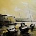 Painting BATEAUX DANS LE PORT by Langlois Jean-Luc | Painting