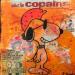 Peinture Snoopy punk par Kikayou | Tableau Pop-art Icones Pop Graffiti Acrylique Collage