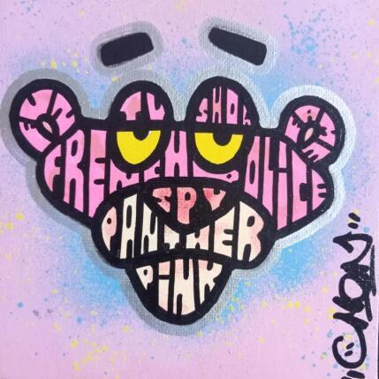 Painting Lazy P Panther Face  by Cmon | Painting Pop-art Pop icons