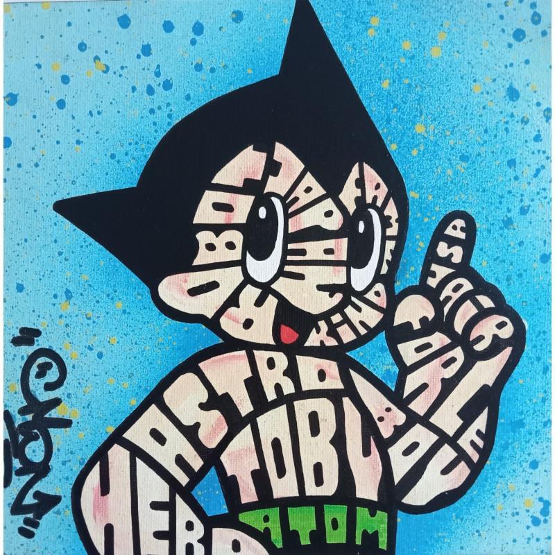 Gemälde Vintage Astro Boy von Cmon | Gemälde Pop-Art Pop-Ikonen