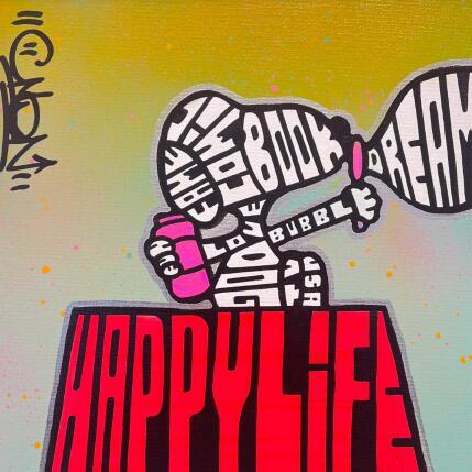 Painting SNOOPY BUBBLE DREAM by Cmon | Painting Pop-art Pop icons