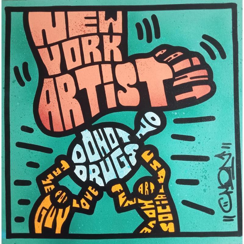 Painting K.H Tribute Do Not Drugs  by Cmon | Painting Pop-art Pop icons