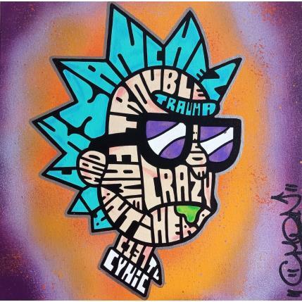 Painting Cool Rickie Purple Galaxy  by Cmon | Painting Pop-art Pop icons