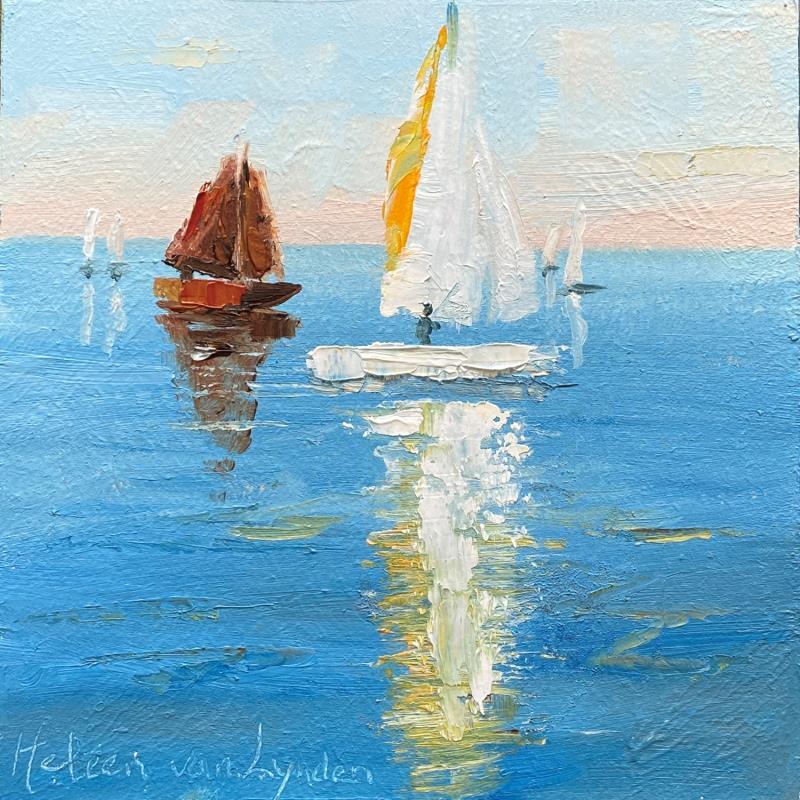 Peinture 24WS473-windstil-F 1 par Lynden (van) Heleen | Tableau Figuratif Huile Marine, Paysages